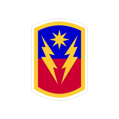 40th Infantry Brigade Combat Team SSI (U.S. Army) REVERSE PRINT Transparent Die-Cut STICKER 2 Inch Die-Cut Transparent - The Sticker Space