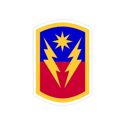 40th Infantry Brigade Combat Team SSI (U.S. Army) REVERSE PRINT Transparent Die-Cut STICKER 3 Inch Die-Cut Transparent - The Sticker Space