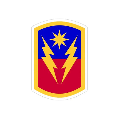 40th Infantry Brigade Combat Team SSI (U.S. Army) REVERSE PRINT Transparent Die-Cut STICKER 5 Inch Die-Cut Transparent - The Sticker Space
