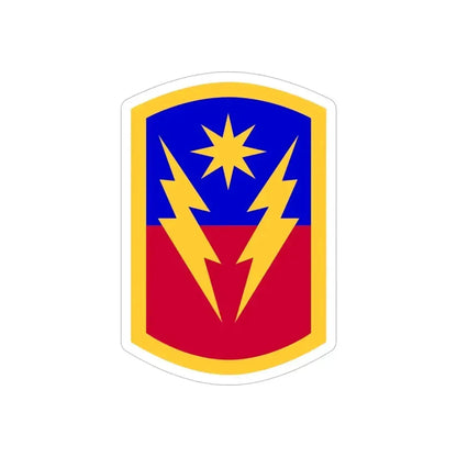 40th Infantry Brigade Combat Team SSI (U.S. Army) REVERSE PRINT Transparent Die-Cut STICKER 6 Inch Die-Cut Transparent - The Sticker Space