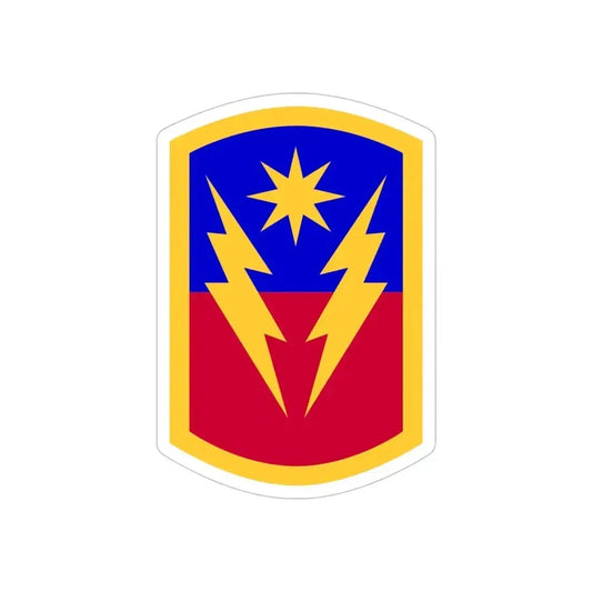 40th Infantry Brigade Combat Team SSI (U.S. Army) REVERSE PRINT Transparent Die-Cut STICKER 6 Inch Die-Cut Transparent - The Sticker Space