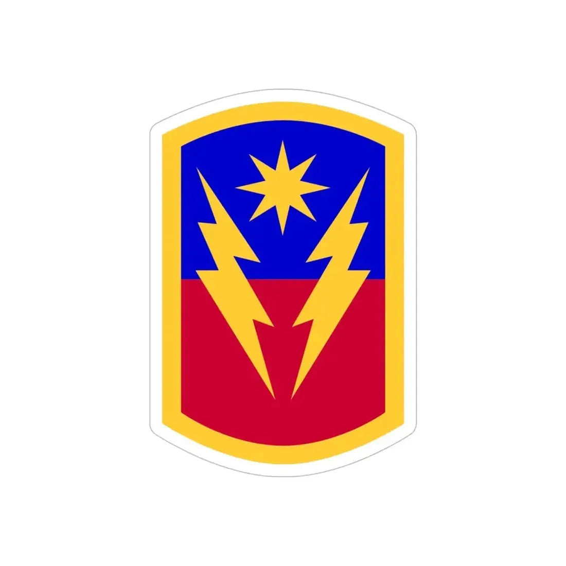 40th Infantry Brigade Combat Team SSI (U.S. Army) REVERSE PRINT Transparent Die-Cut STICKER - The Sticker Space
