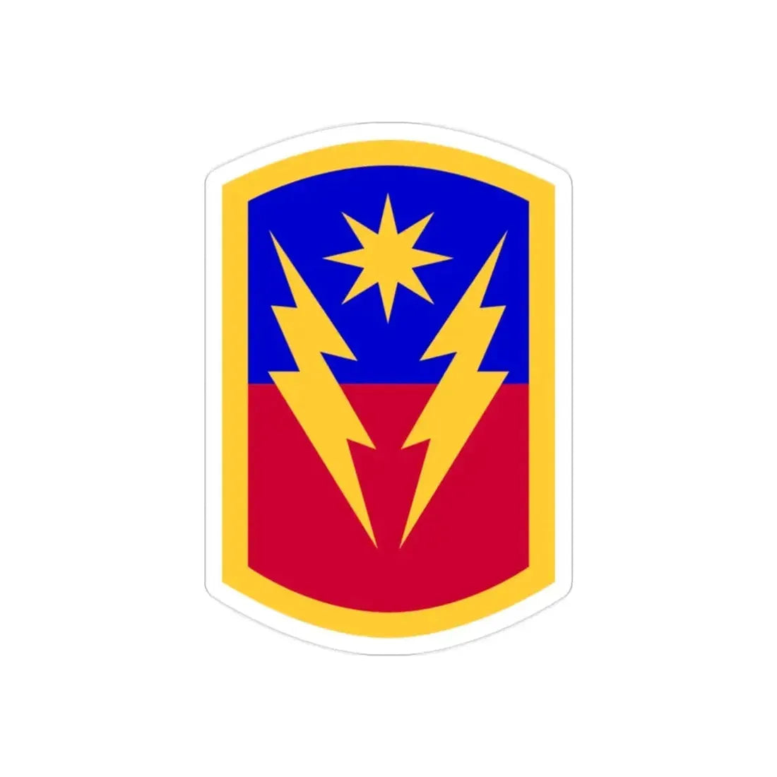 40th Infantry Brigade Combat Team SSI (U.S. Army) REVERSE PRINT Transparent Die-Cut STICKER - The Sticker Space