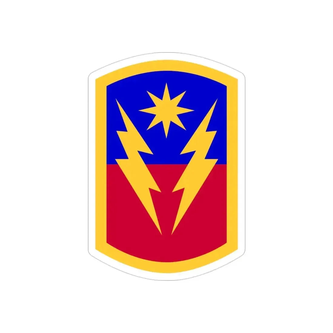 40th Infantry Brigade Combat Team SSI (U.S. Army) REVERSE PRINT Transparent Die-Cut STICKER - The Sticker Space