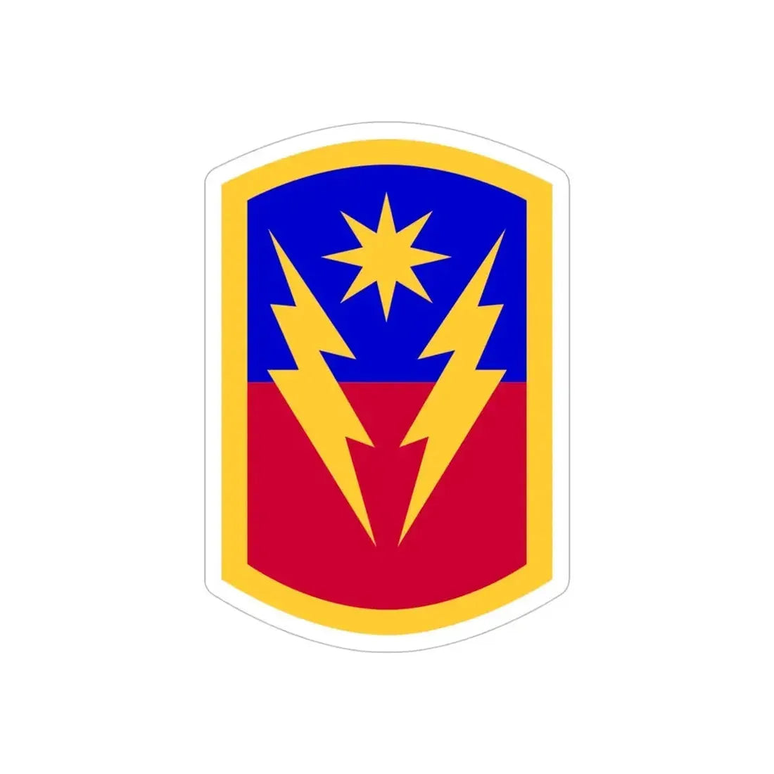 40th Infantry Brigade Combat Team SSI (U.S. Army) REVERSE PRINT Transparent Die-Cut STICKER - The Sticker Space