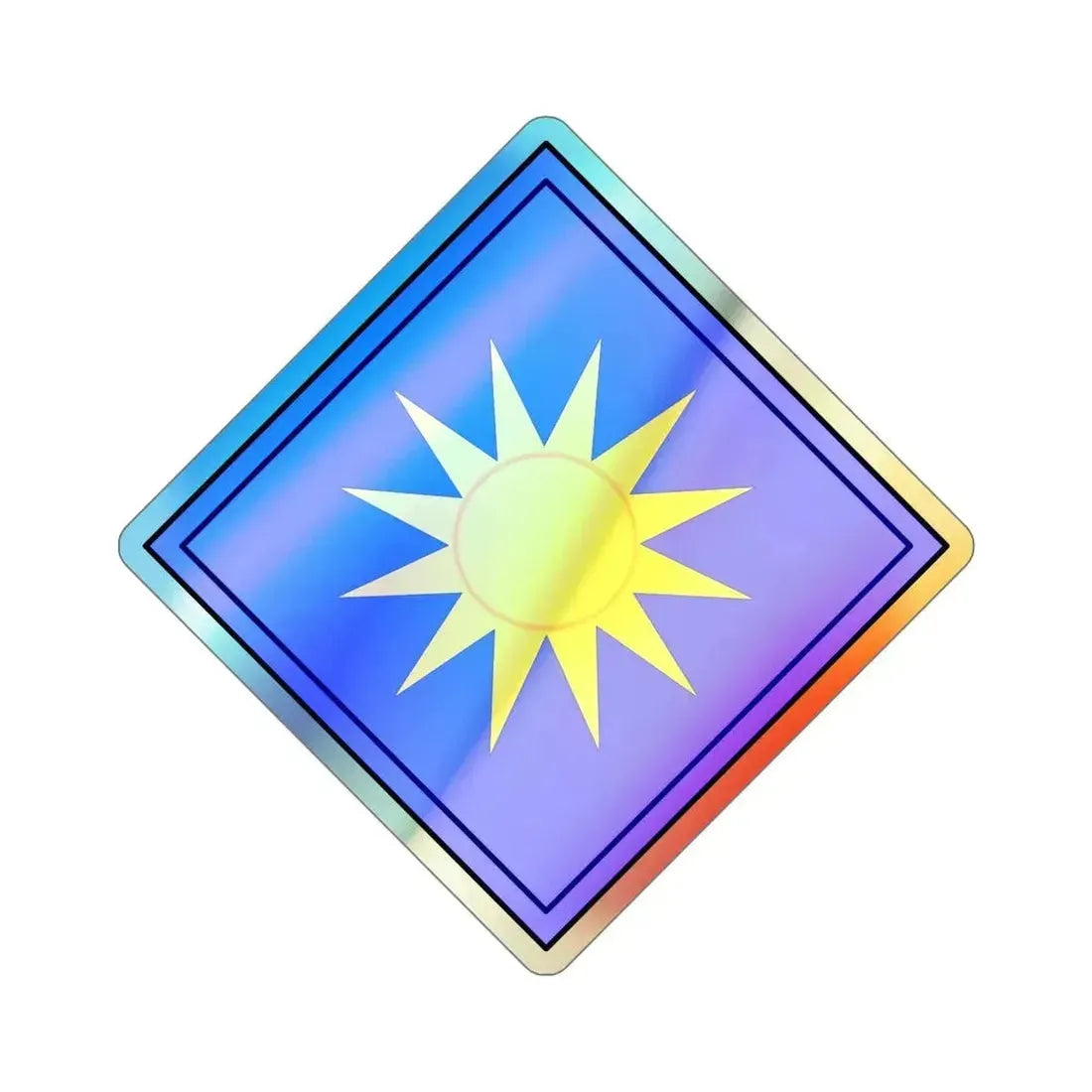 40th Infantry Division CSIB (U.S. Army) Holographic STICKER Die-Cut Vinyl Decal - The Sticker Space