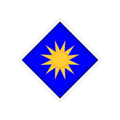 40th Infantry Division CSIB (U.S. Army) REVERSE PRINT Transparent Die-Cut STICKER - The Sticker Space