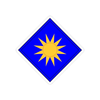 40th Infantry Division CSIB (U.S. Army) REVERSE PRINT Transparent Die-Cut STICKER - The Sticker Space