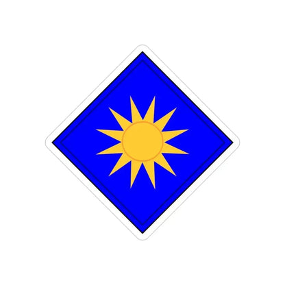 40th Infantry Division CSIB (U.S. Army) REVERSE PRINT Transparent Die-Cut STICKER - The Sticker Space