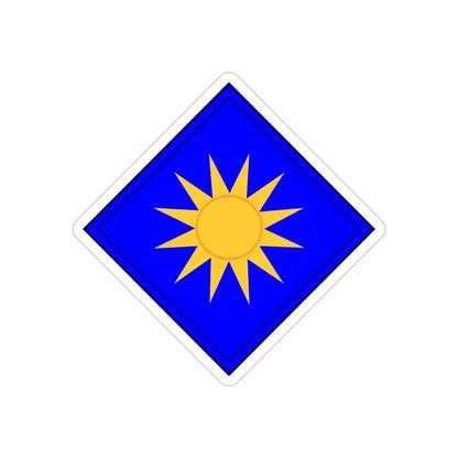 40th Infantry Division CSIB (U.S. Army) REVERSE PRINT Transparent Die-Cut STICKER - The Sticker Space