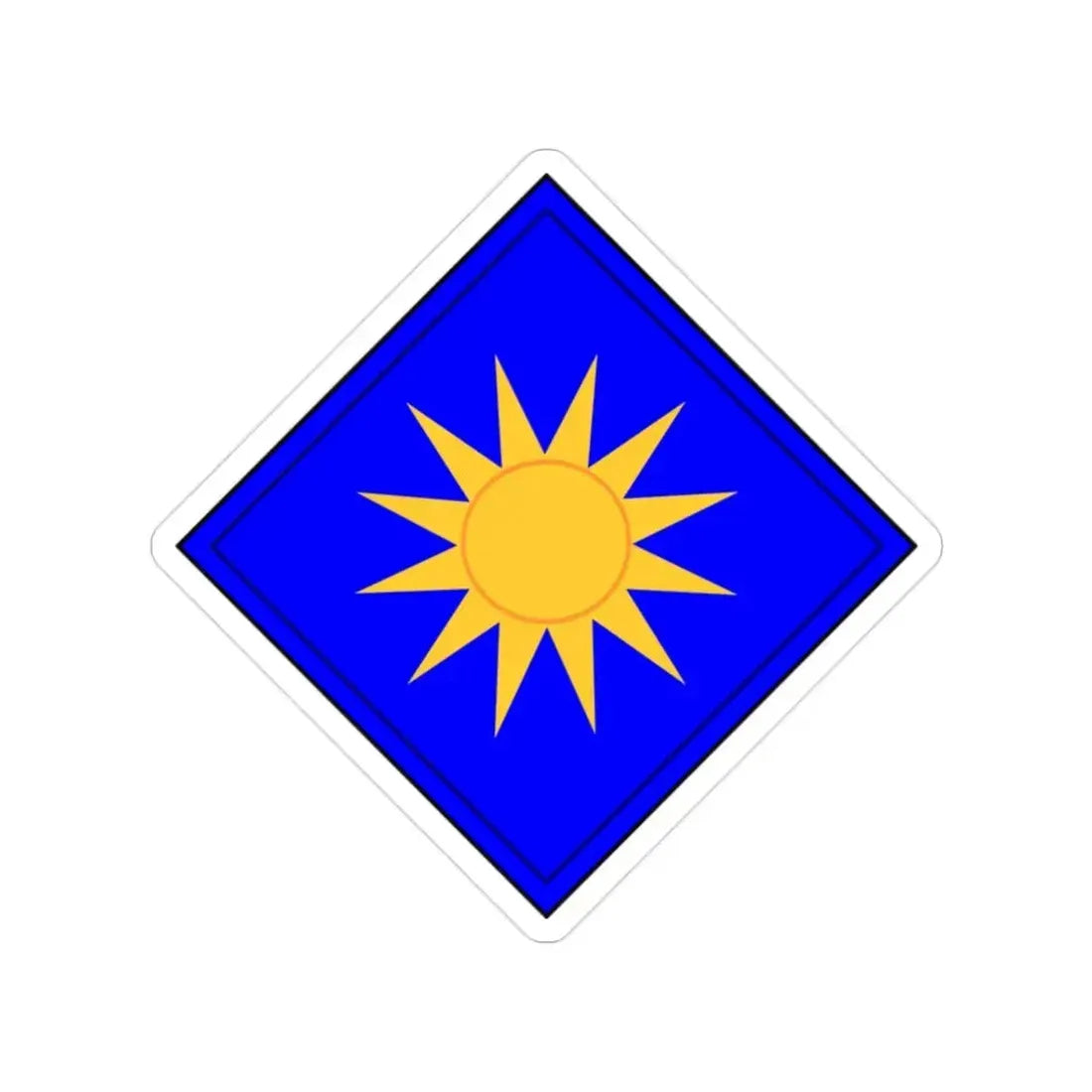 40th Infantry Division CSIB (U.S. Army) Transparent STICKER Die-Cut Vinyl Decal 2 Inch - The Sticker Space