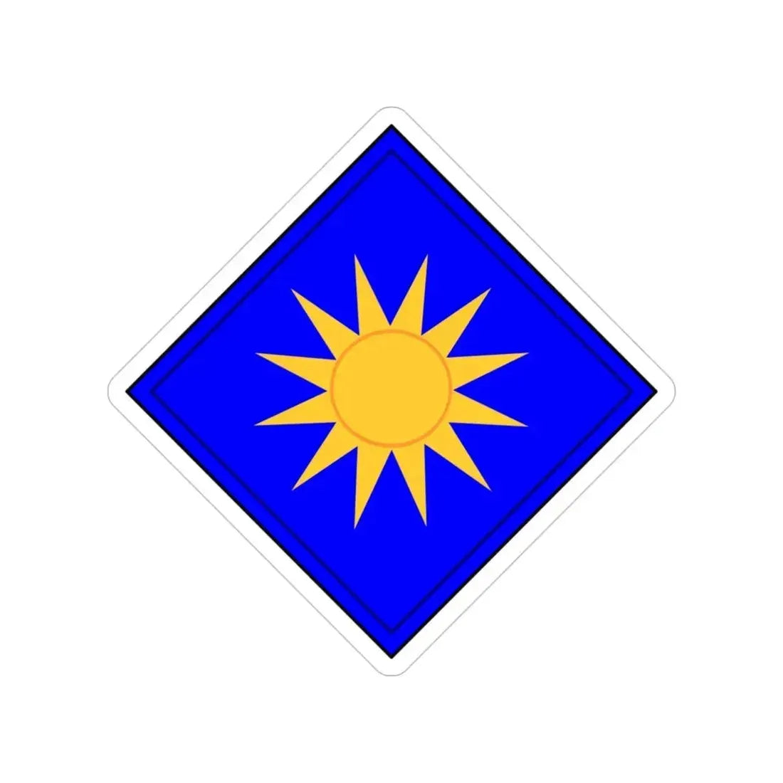 40th Infantry Division CSIB (U.S. Army) Transparent STICKER Die-Cut Vinyl Decal 3 Inch - The Sticker Space