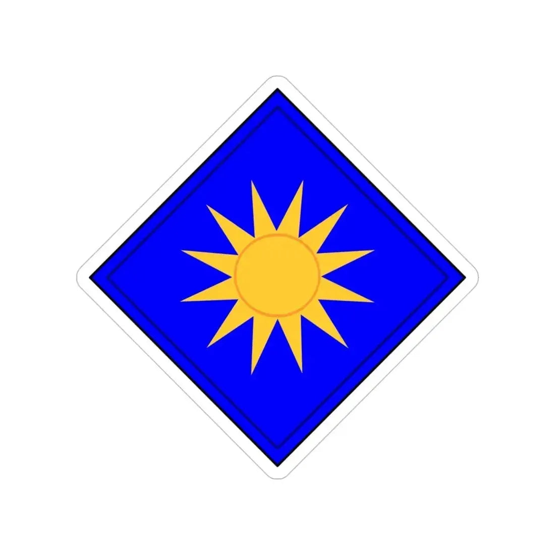 40th Infantry Division CSIB (U.S. Army) Transparent STICKER Die-Cut Vinyl Decal 4 Inch - The Sticker Space