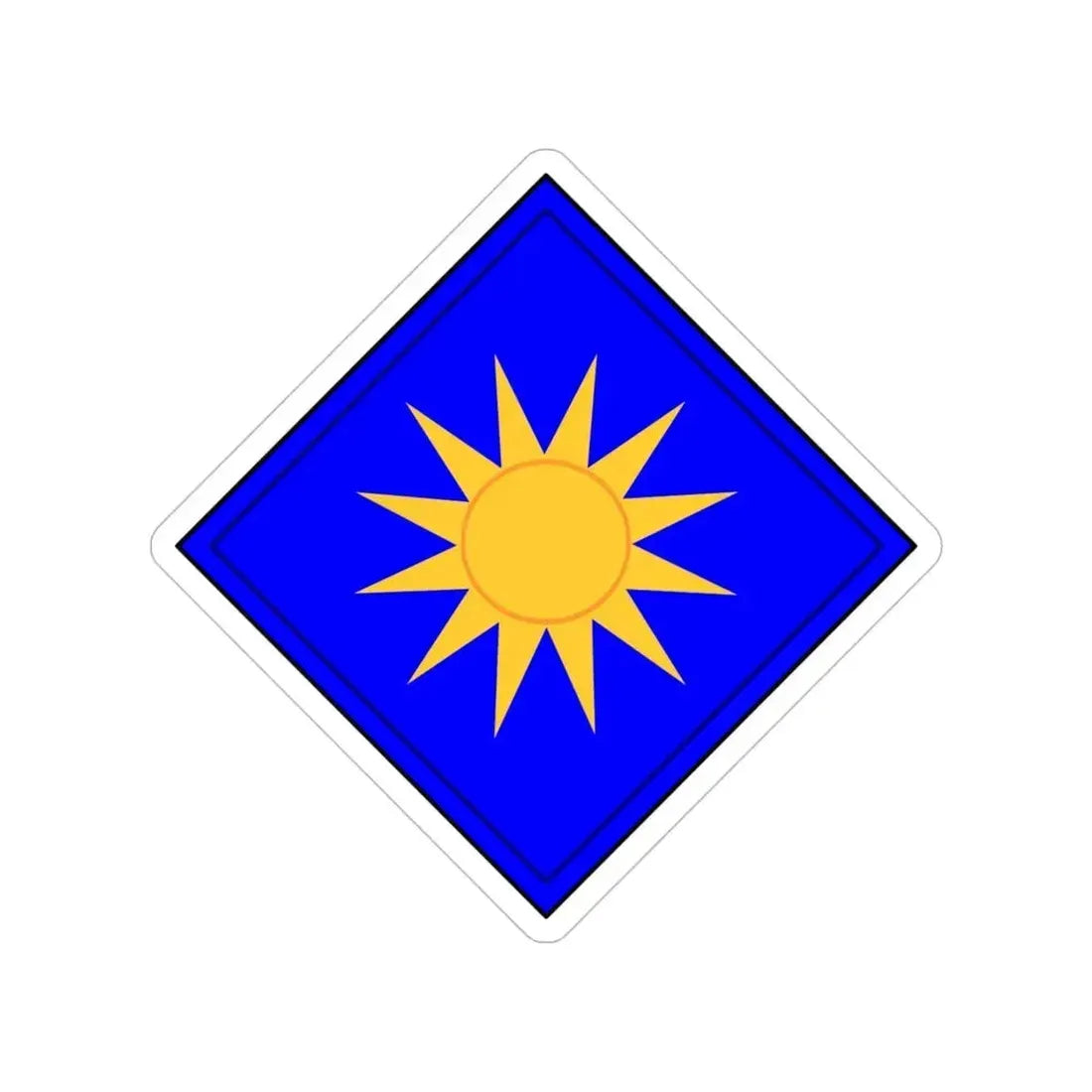 40th Infantry Division CSIB (U.S. Army) Transparent STICKER Die-Cut Vinyl Decal 5 Inch - The Sticker Space