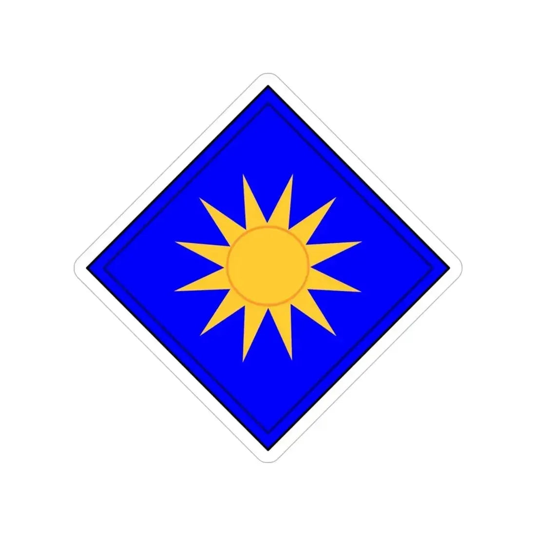 40th Infantry Division CSIB (U.S. Army) Transparent STICKER Die-Cut Vinyl Decal 6 Inch - The Sticker Space