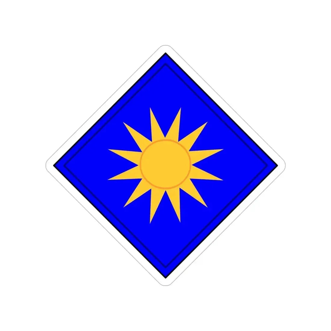 40th Infantry Division CSIB (U.S. Army) Transparent STICKER Die-Cut Vinyl Decal - The Sticker Space