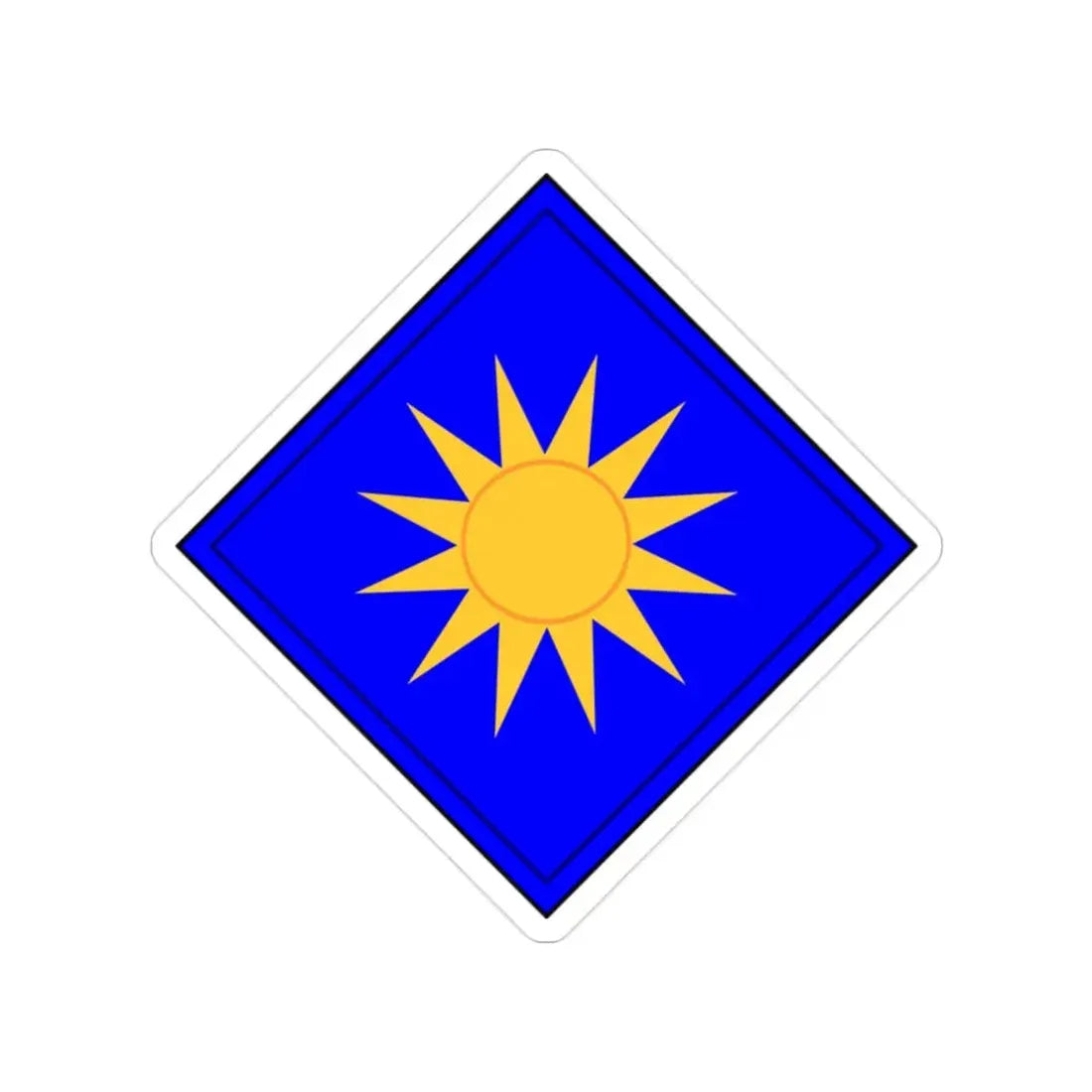 40th Infantry Division CSIB (U.S. Army) Transparent STICKER Die-Cut Vinyl Decal - The Sticker Space