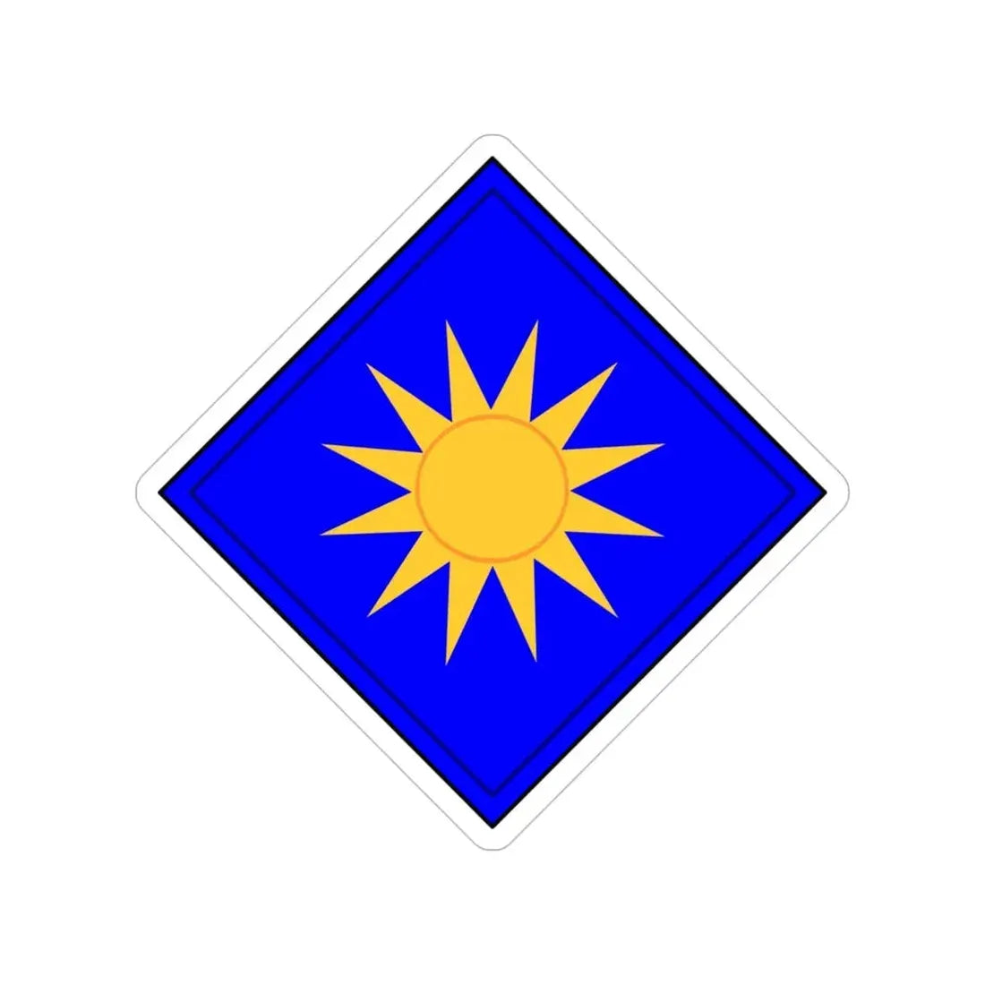 40th Infantry Division CSIB (U.S. Army) Transparent STICKER Die-Cut Vinyl Decal - The Sticker Space