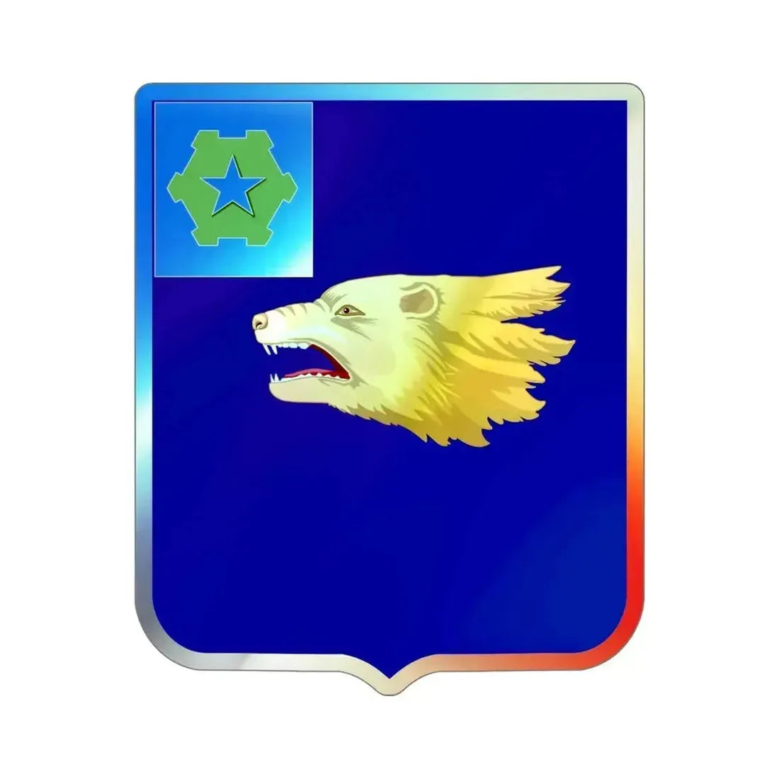 40th Infantry Regiment 2 (U.S. Army) Holographic STICKER Die-Cut Vinyl Decal 6 Inch Holographic - The Sticker Space