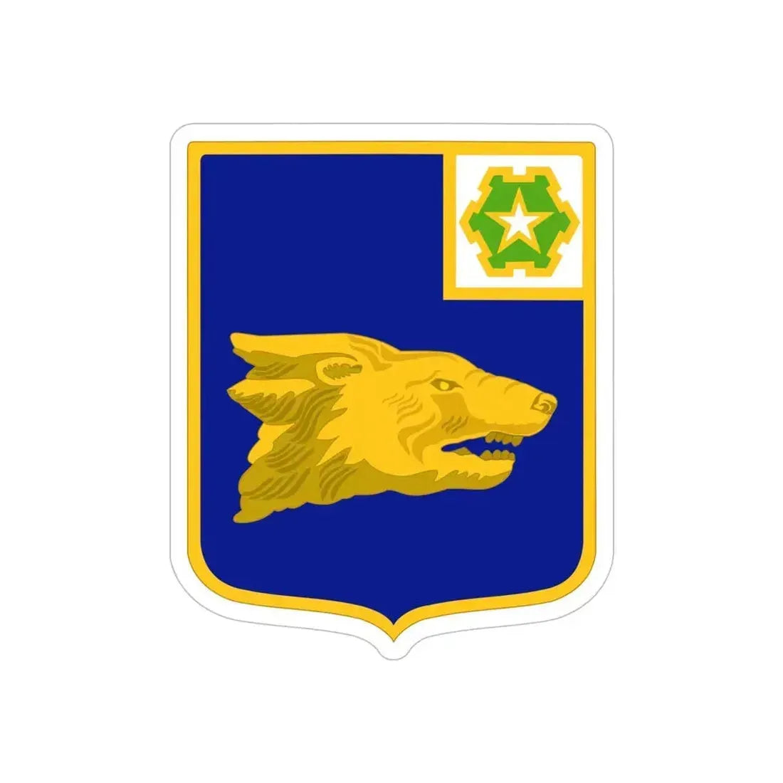 40th Infantry Regiment (U.S. Army) REVERSE PRINT Transparent Die-Cut STICKER 5 Inch Die-Cut Transparent - The Sticker Space