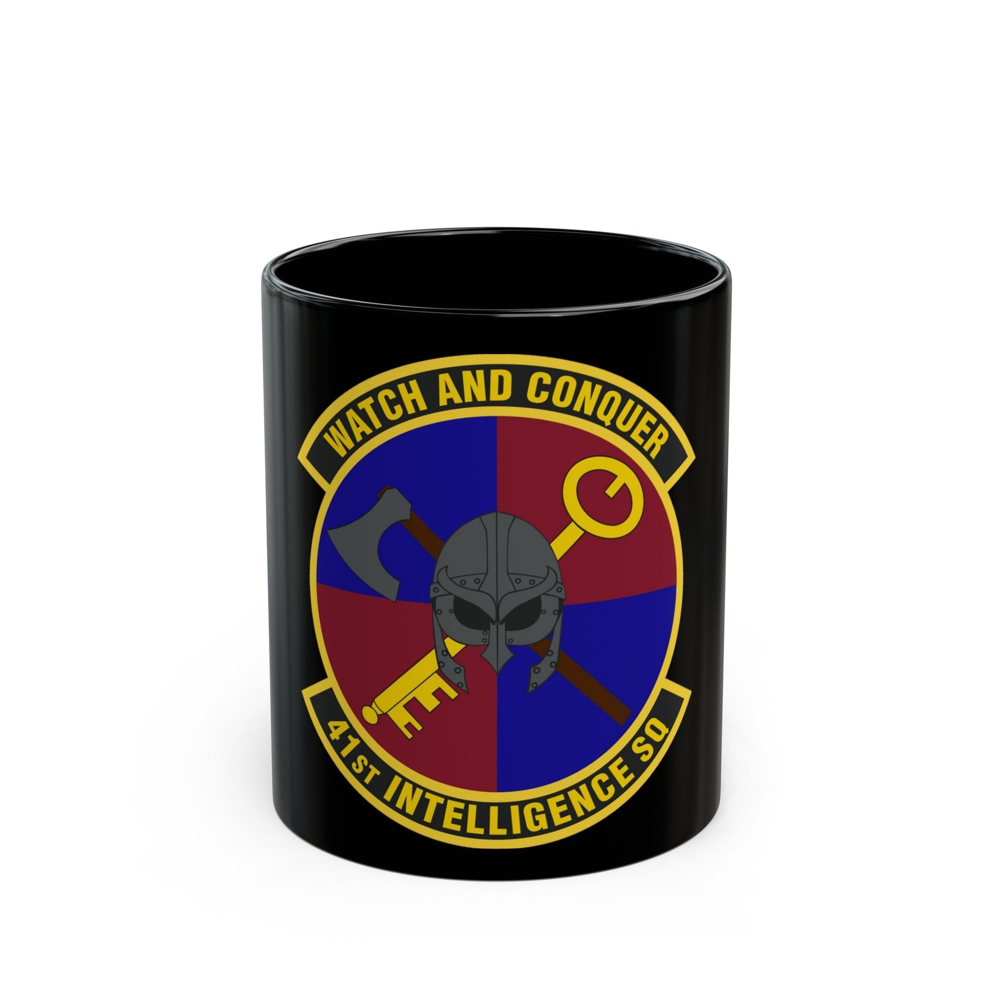 41 Intelligence Squadron ACC (U.S. Air Force) Black Coffee Mug-11oz-The Sticker Space