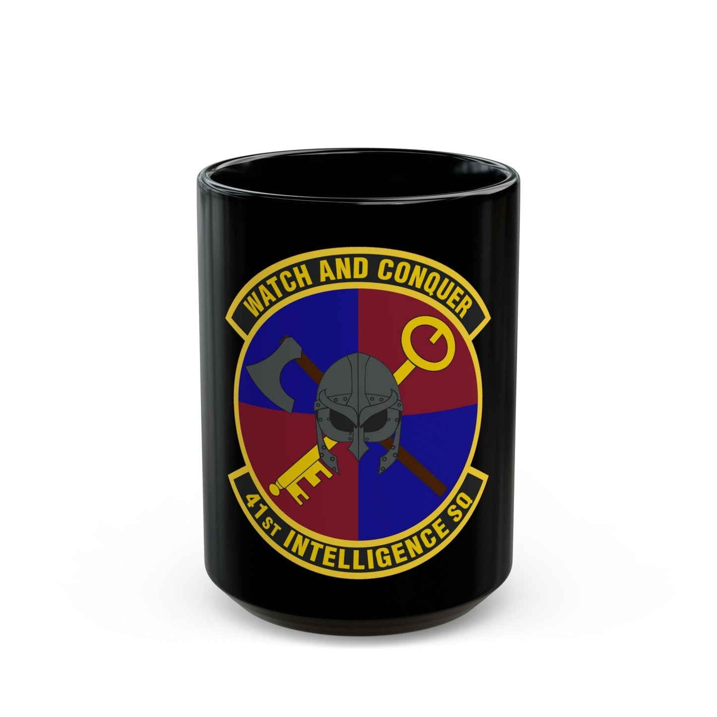 41 Intelligence Squadron ACC (U.S. Air Force) Black Coffee Mug-15oz-The Sticker Space