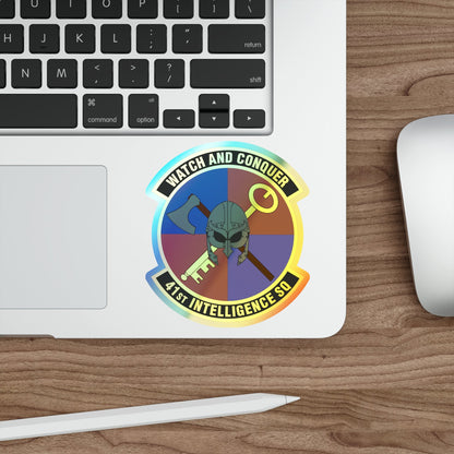 41 Intelligence Squadron ACC (U.S. Air Force) Holographic STICKER Die-Cut Vinyl Decal-The Sticker Space