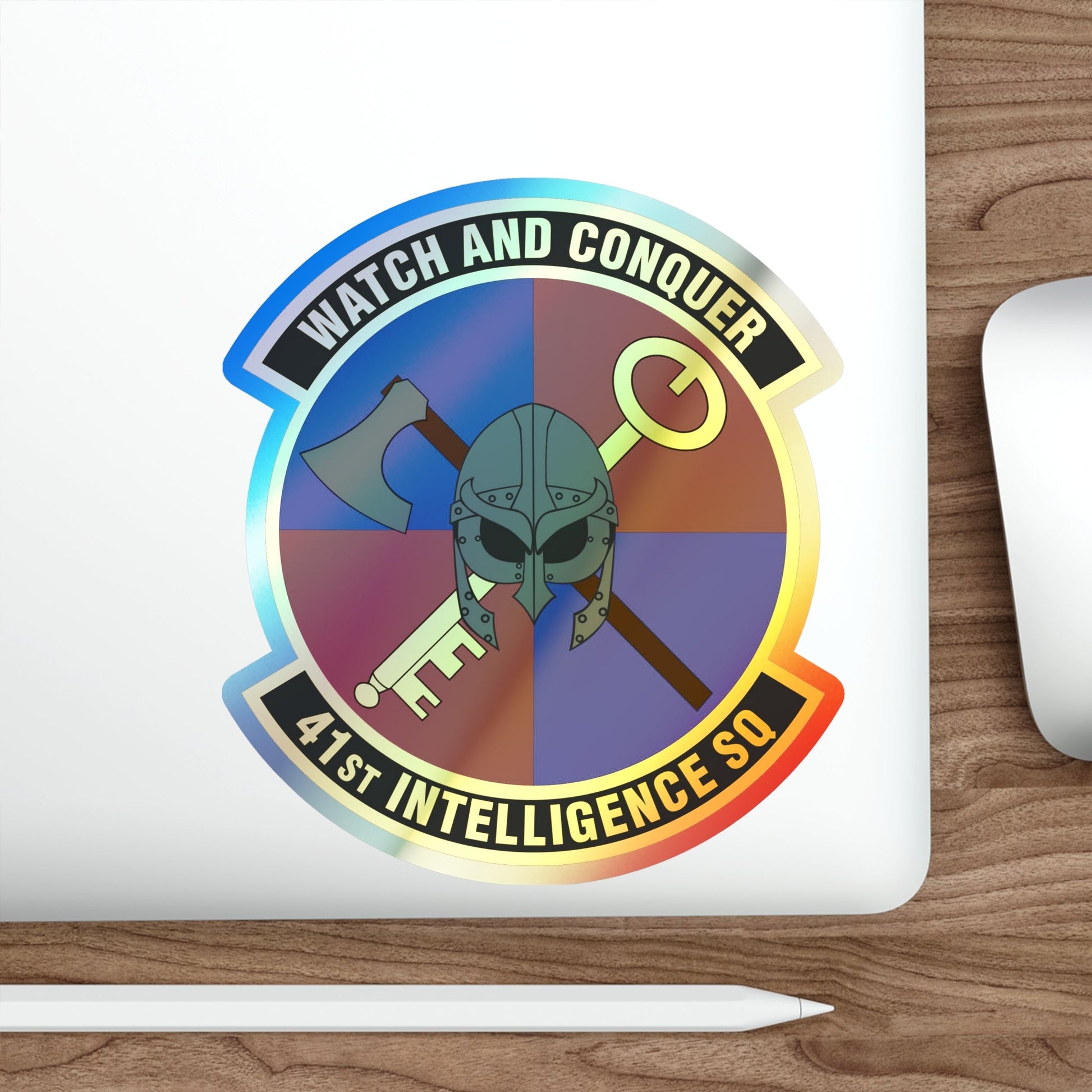 41 Intelligence Squadron ACC (U.S. Air Force) Holographic STICKER Die-Cut Vinyl Decal-The Sticker Space