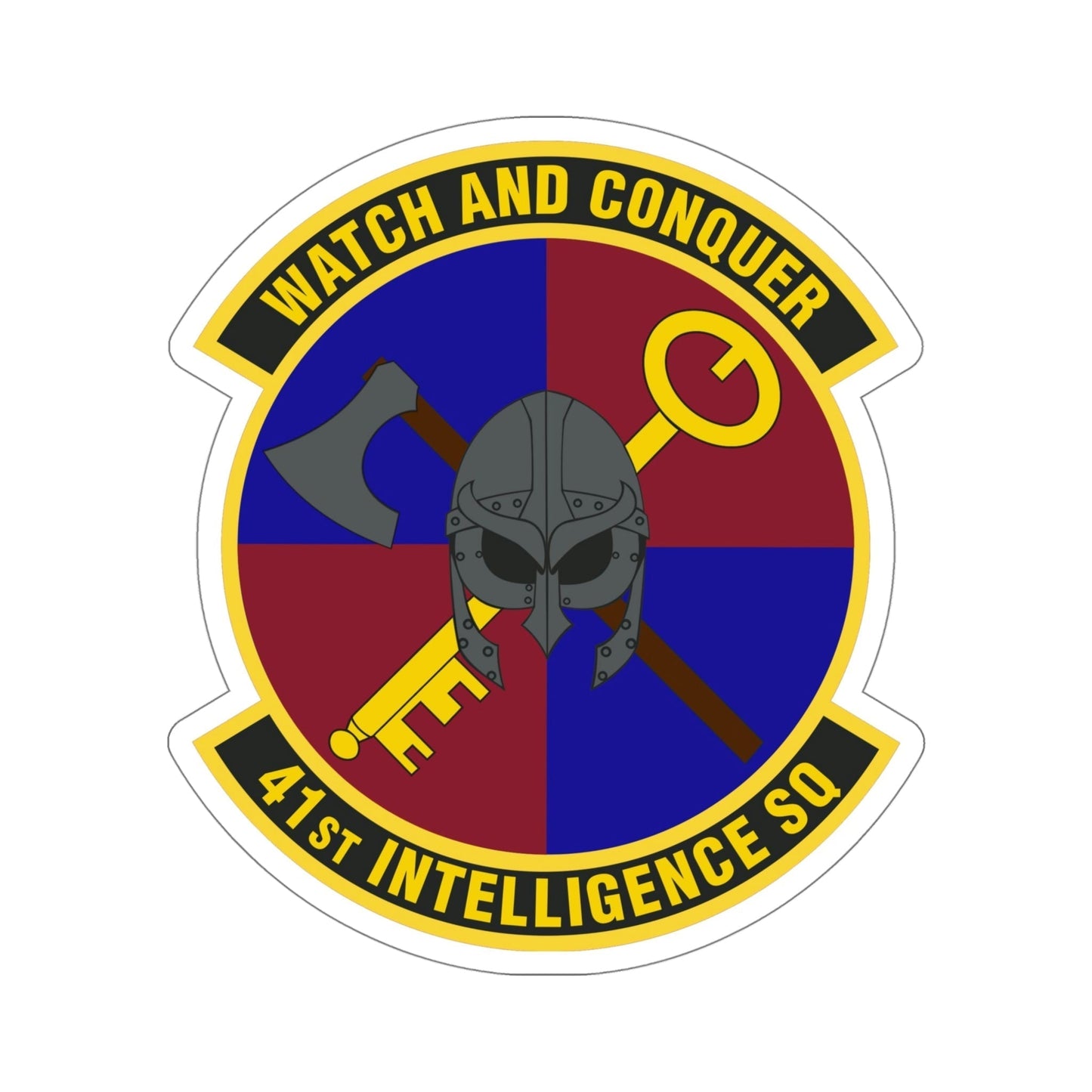 41 Intelligence Squadron ACC (U.S. Air Force) STICKER Vinyl Die-Cut Decal-5 Inch-The Sticker Space