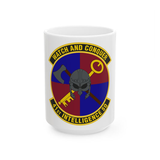 41 Intelligence Squadron ACC (U.S. Air Force) White Coffee Mug-15oz-The Sticker Space