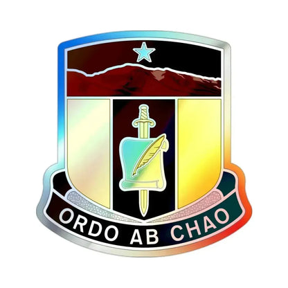 410 Civil Affairs Battalion (U.S. Army) Holographic STICKER Die-Cut Vinyl Decal 2 Inch Holographic - The Sticker Space