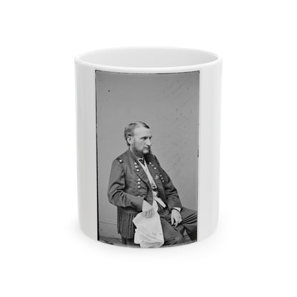 Portrait Of Maj. Gen. (As Of June 18, 1865) Judson Kilpatrick, Officer Of The Federal Army (U.S. Civil War) White Coffee Mug