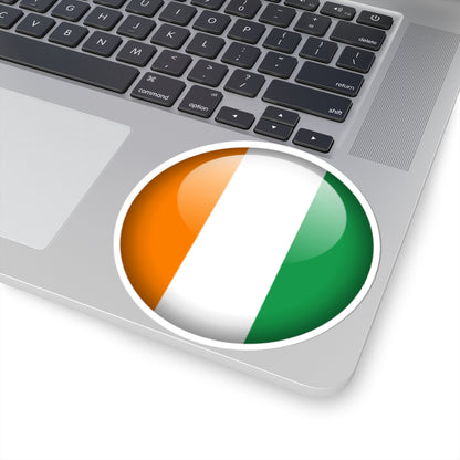 Flag orb Côte dIvoire STICKER Vinyl Kiss-Cut Decal