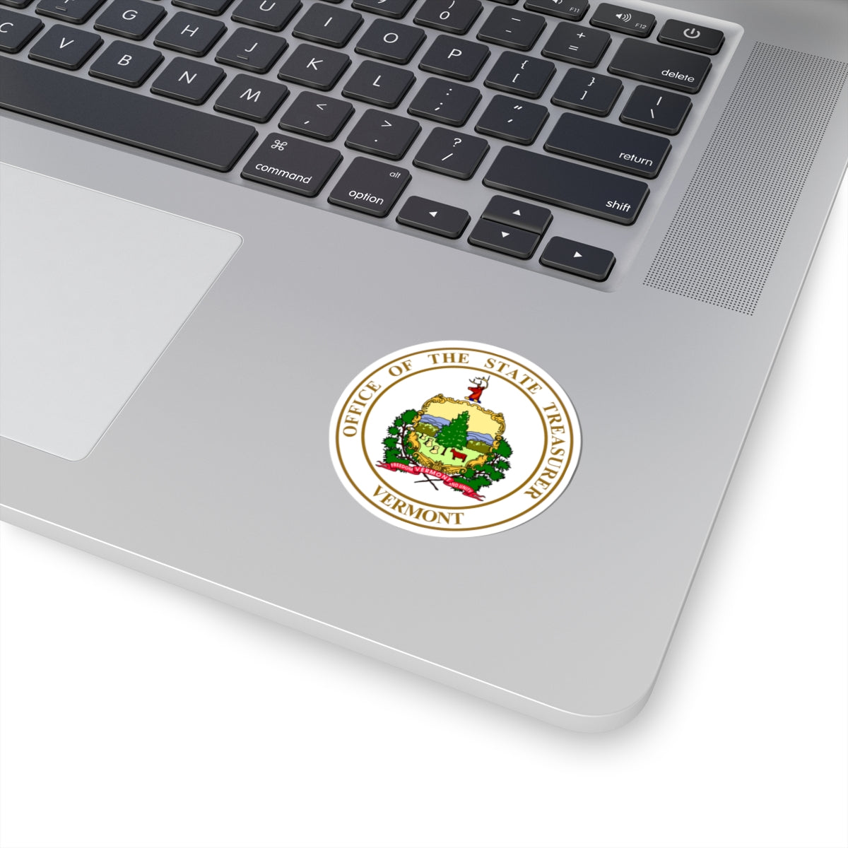 Seal of the State Treasurer of Vermont - STICKER Vinyl Kiss-Cut Decal