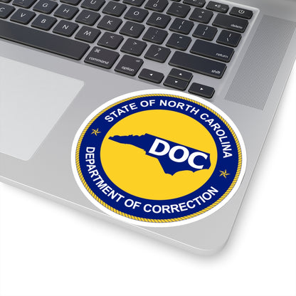 Seal of the North Carolina Department of Correction - STICKER Vinyl Kiss-Cut Decal