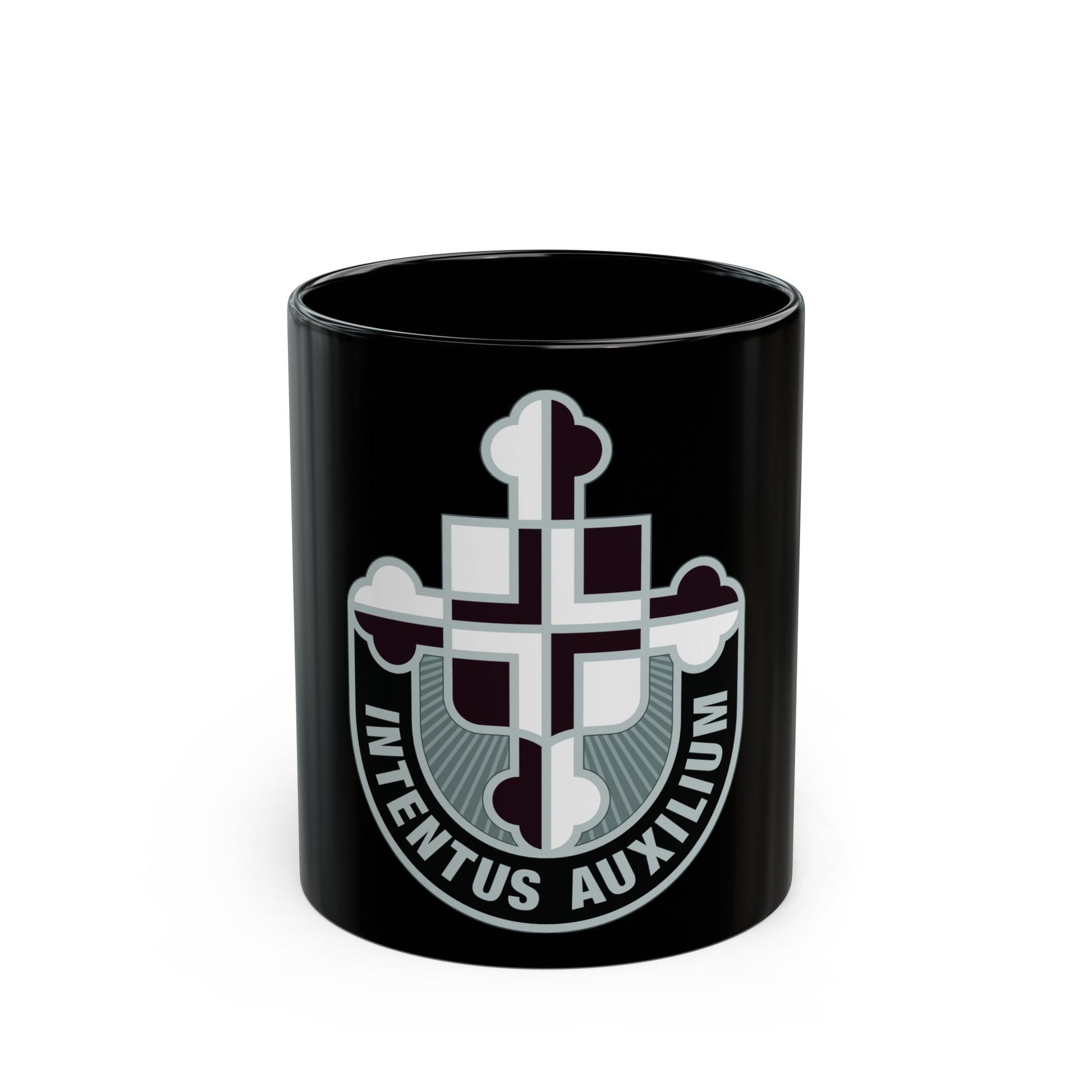 410th Hospital Center (U.S. Army) Black Coffee Mug-11oz-The Sticker Space