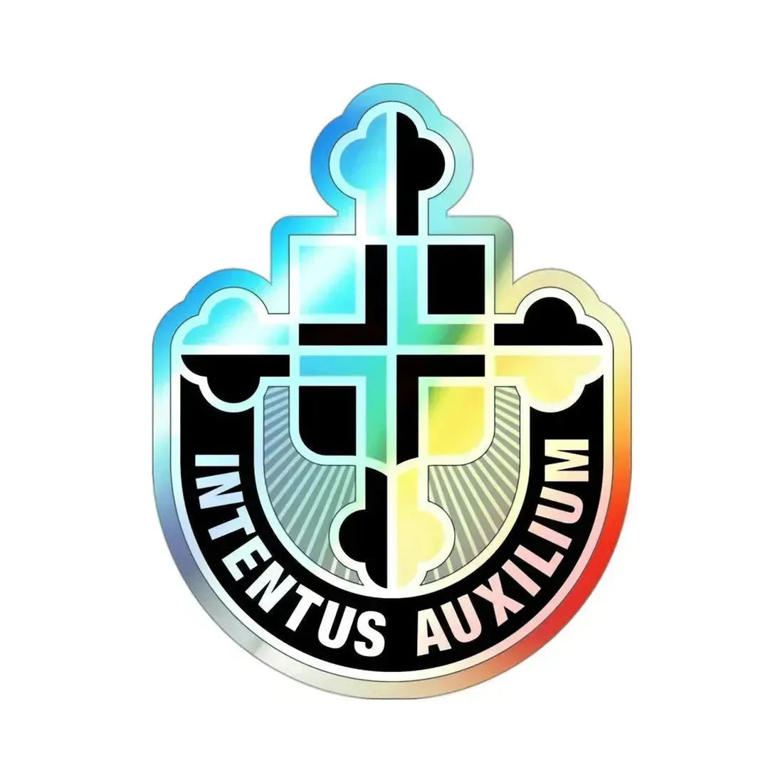 410th Hospital Center (U.S. Army) Holographic STICKER Die-Cut Vinyl Decal 3 Inch Holographic - The Sticker Space