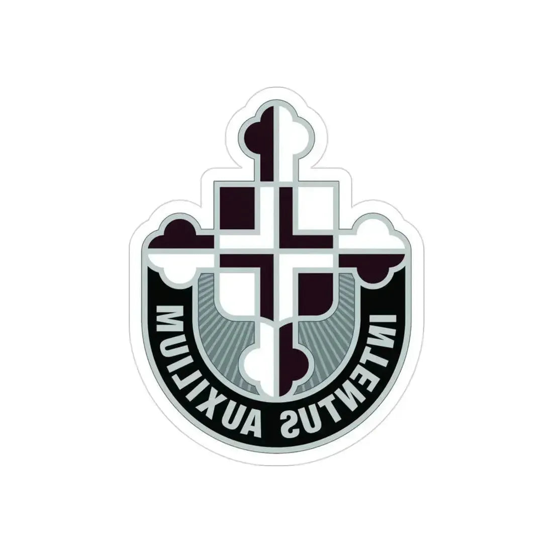410th Hospital Center (U.S. Army) REVERSE PRINT Transparent Die-Cut STICKER 3 Inch Die-Cut Transparent - The Sticker Space