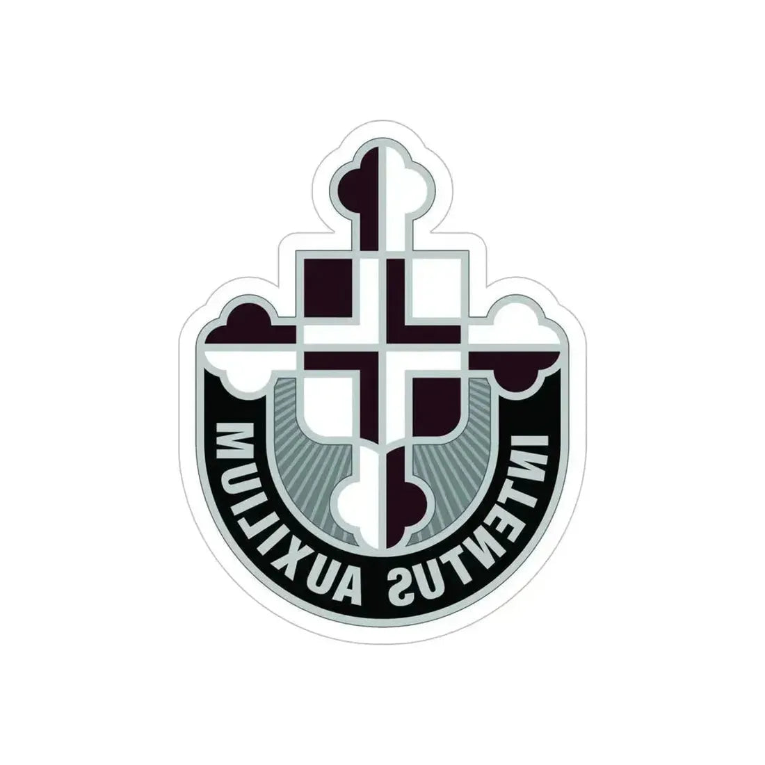 410th Hospital Center (U.S. Army) REVERSE PRINT Transparent Die-Cut STICKER 6 Inch Die-Cut Transparent - The Sticker Space