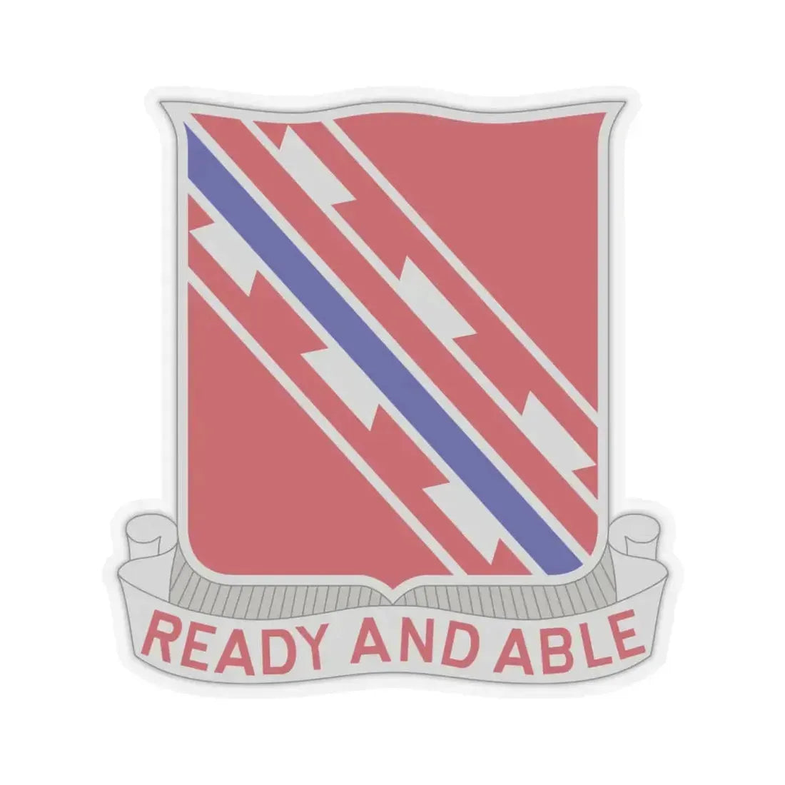 411 Engineer Battalion (U.S. Army) STICKER Vinyl Kiss-Cut Decal 4 Inch Transparent - The Sticker Space