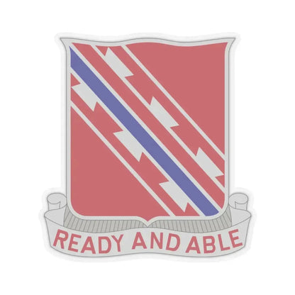 411 Engineer Battalion (U.S. Army) STICKER Vinyl Kiss-Cut Decal 4 Inch Transparent - The Sticker Space