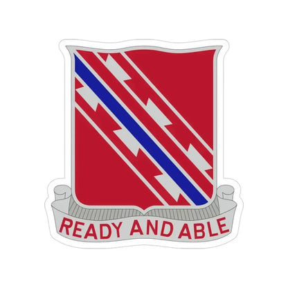 411 Engineer Battalion (U.S. Army) Transparent STICKER Die-Cut Vinyl Decal 3 Inch - The Sticker Space