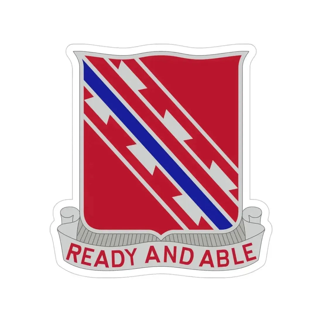 411 Engineer Battalion (U.S. Army) Transparent STICKER Die-Cut Vinyl Decal 4 Inch - The Sticker Space