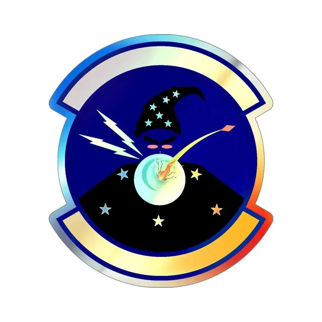 411 Flight Test Squadron AFMC (U.S. Air Force) Holographic STICKER Die-Cut Vinyl Decal 5 Inch Holographic - The Sticker Space