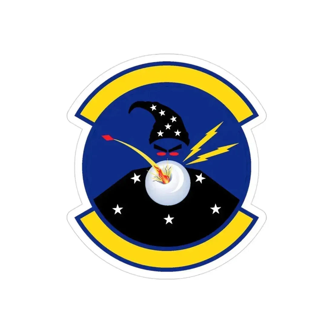 411 Flight Test Squadron AFMC (U.S. Air Force) REVERSE PRINT Transparent Die-Cut STICKER 3 Inch Die-Cut Transparent - The Sticker Space