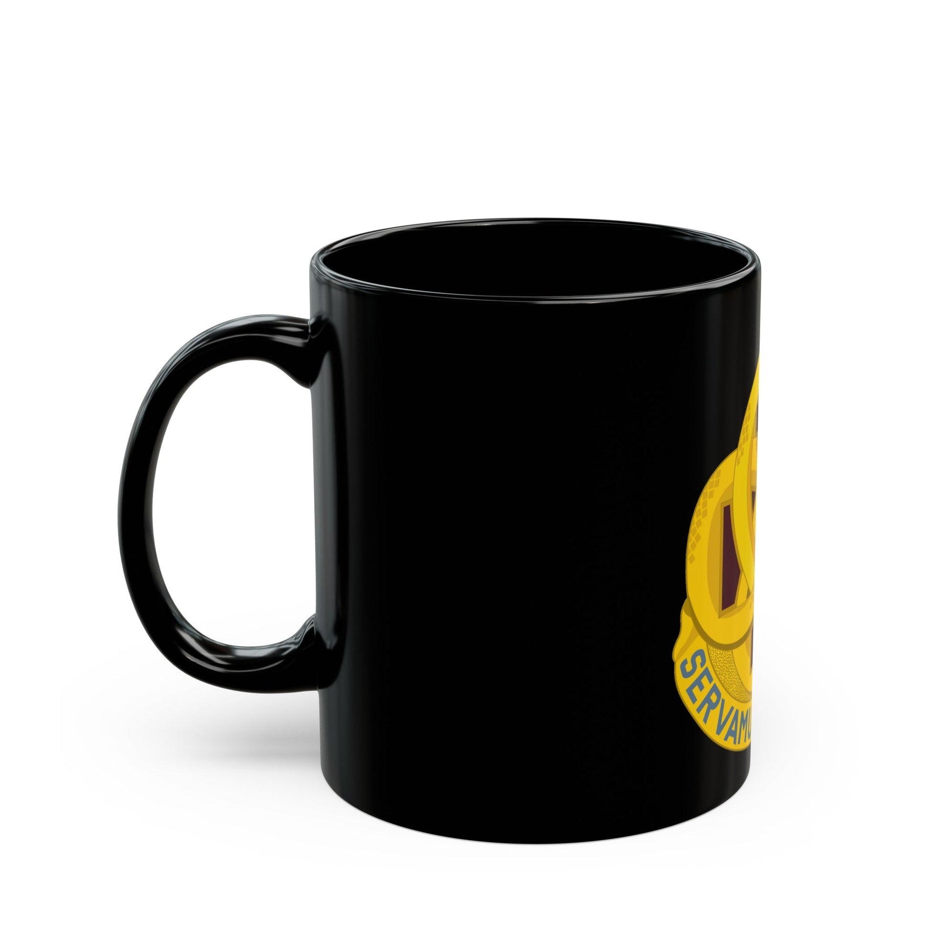 411 Hospital Center (U.S. Army) Black Coffee Mug-The Sticker Space