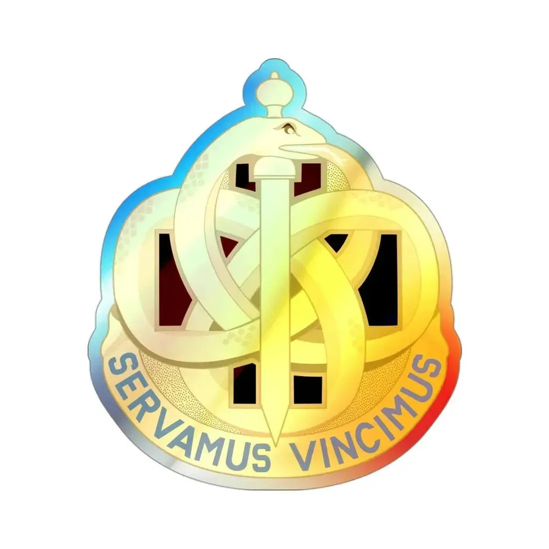 411 Hospital Center (U.S. Army) Holographic STICKER Die-Cut Vinyl Decal - The Sticker Space