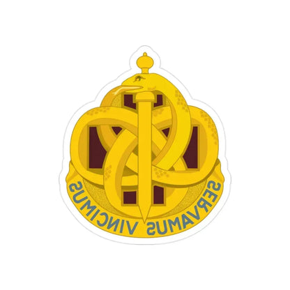 411 Hospital Center (U.S. Army) REVERSE PRINT Transparent Die-Cut STICKER - The Sticker Space