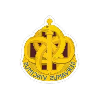 411 Hospital Center (U.S. Army) REVERSE PRINT Transparent Die-Cut STICKER - The Sticker Space