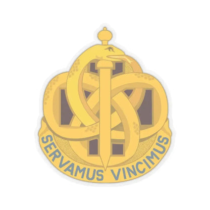 411 Hospital Center (U.S. Army) STICKER Vinyl Kiss-Cut Decal 2 Inch Transparent - The Sticker Space